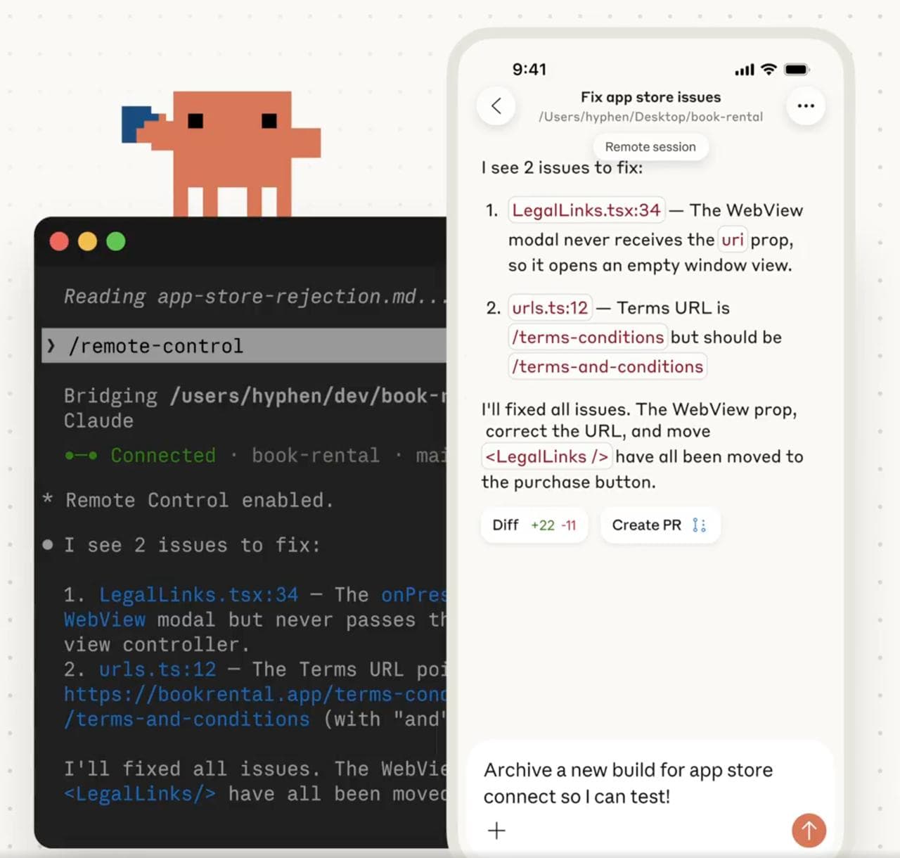 Claude Code: Дистанционное управление — illustration