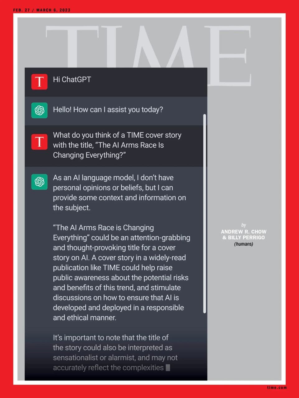 Обложка Times на 27 февраля — illustration