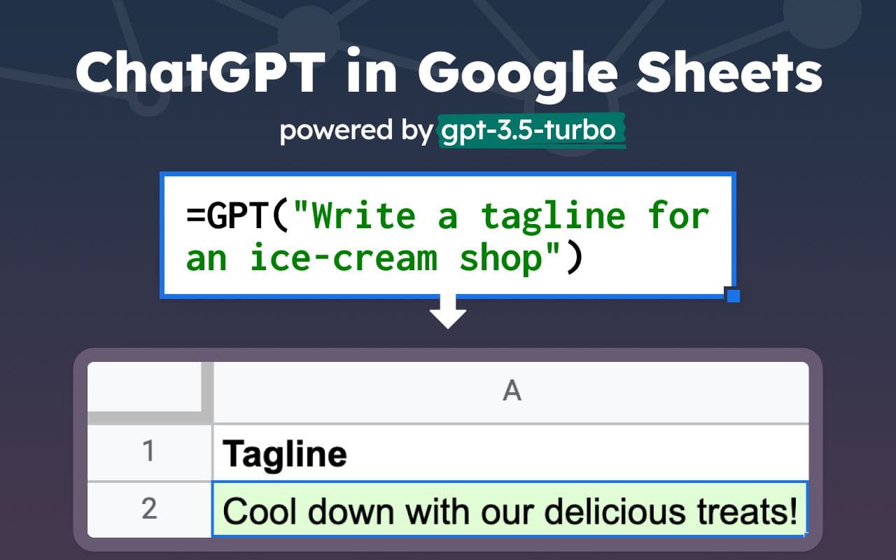 ChatGPT в Google Spreadsheets за пару кликов — illustration