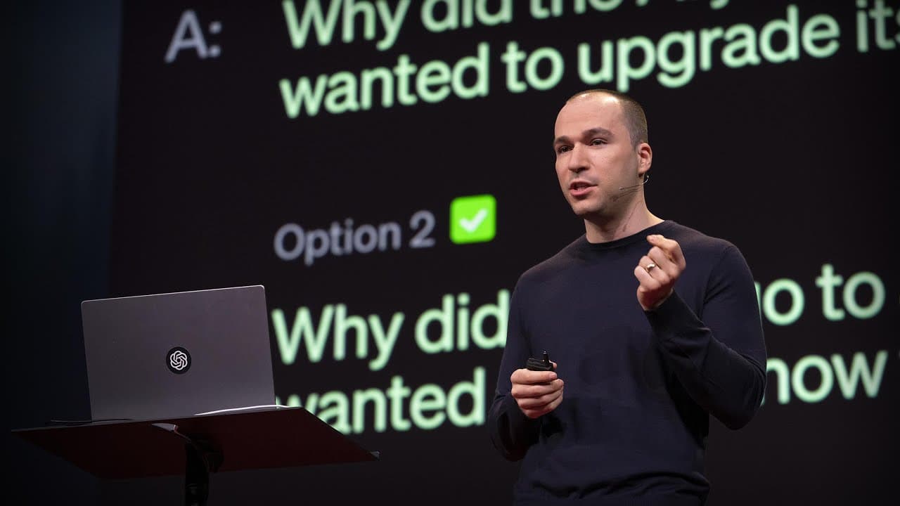 Выступление Greg Brockman на TED о ChatGPT с плагинами — illustration