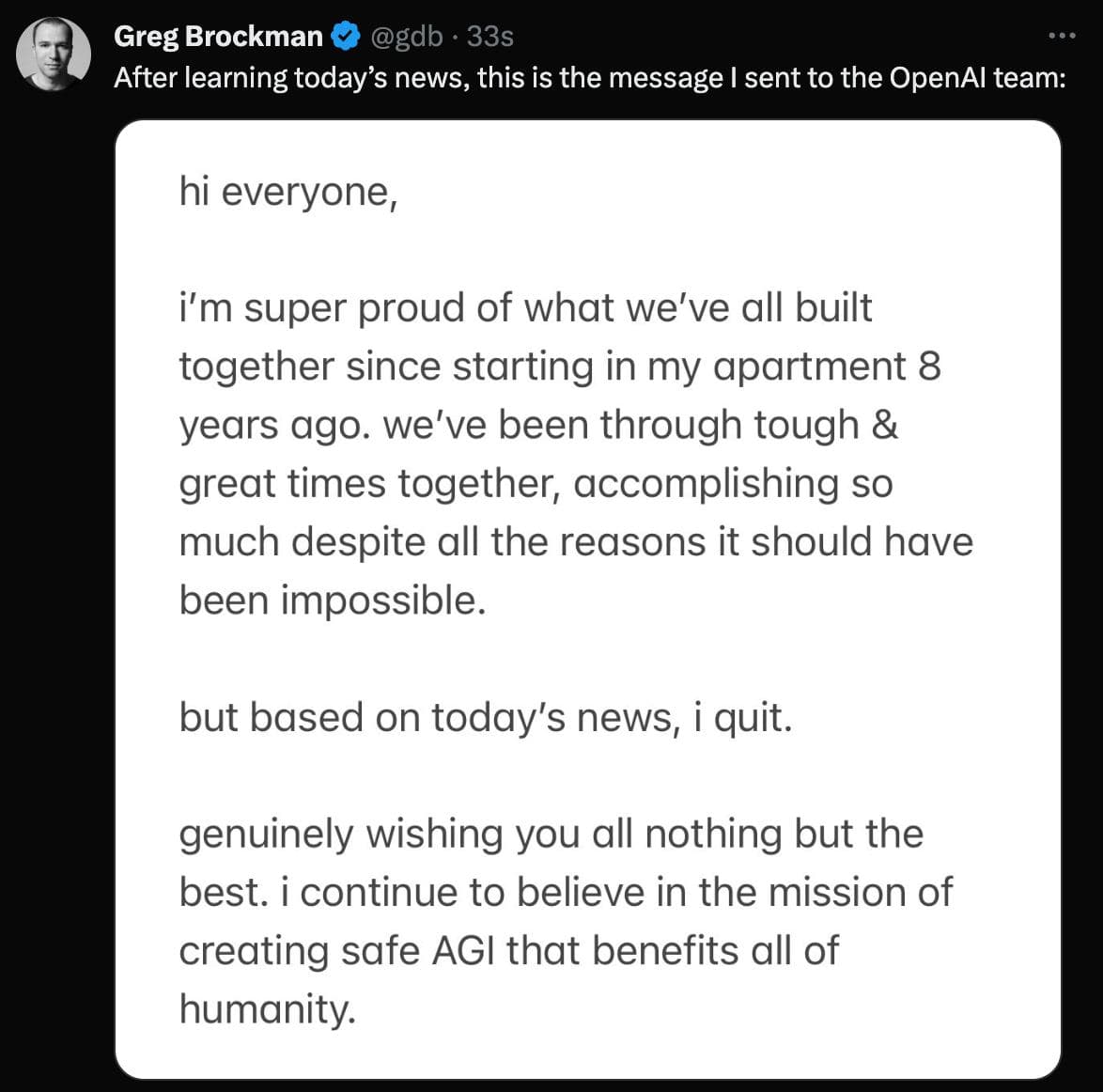 Greg Brockman Leaves OpenAI — illustration