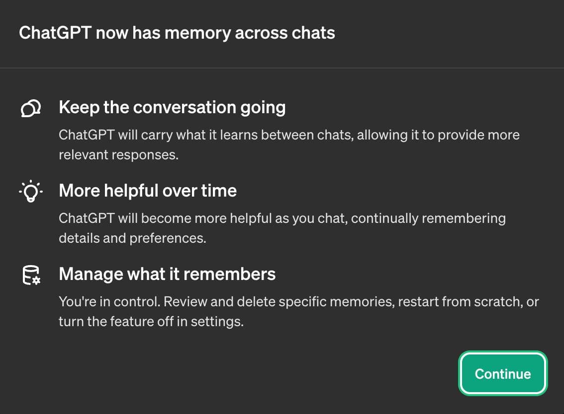 ChatGPT Has Memory Now — illustration