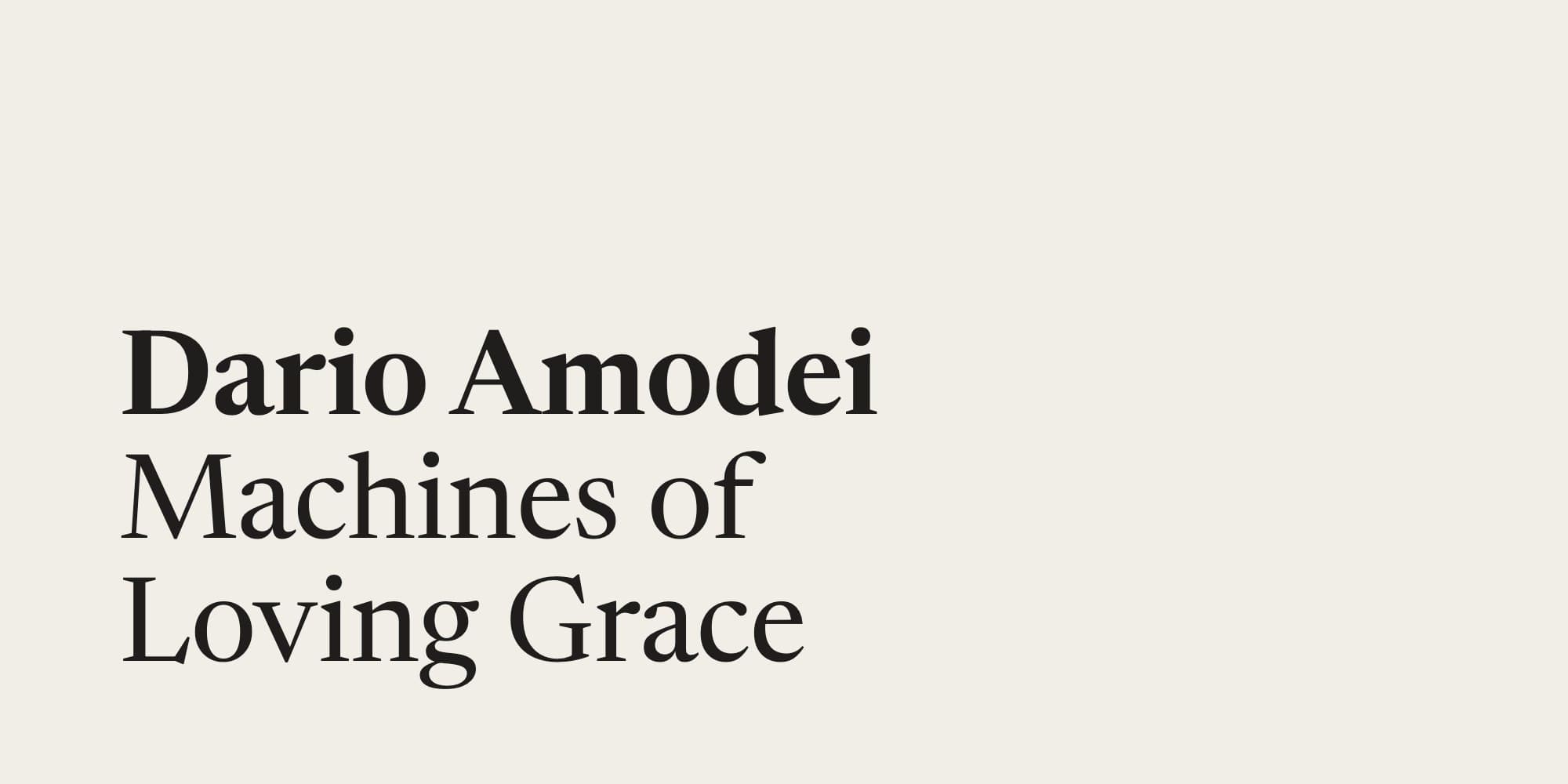 Dario Amodei: Radical Changes with the Arrival of AI — illustration