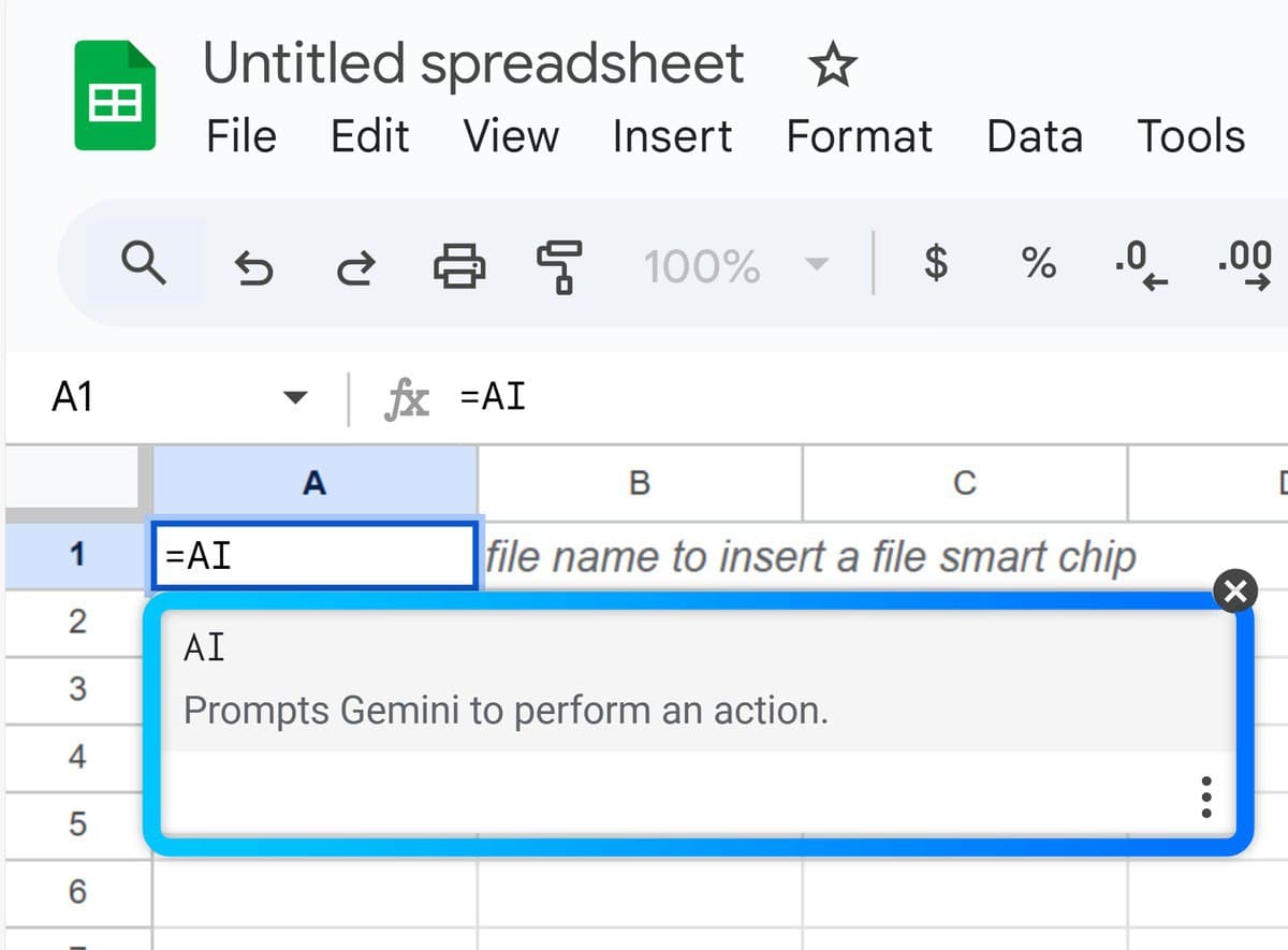 Google Integrates AI Directly into Google Sheets — at the Formula Level. — illustration