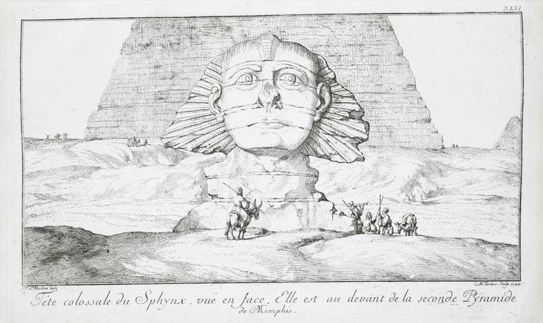 The Myth of the Sphinx's Nose and Napoleon — illustration