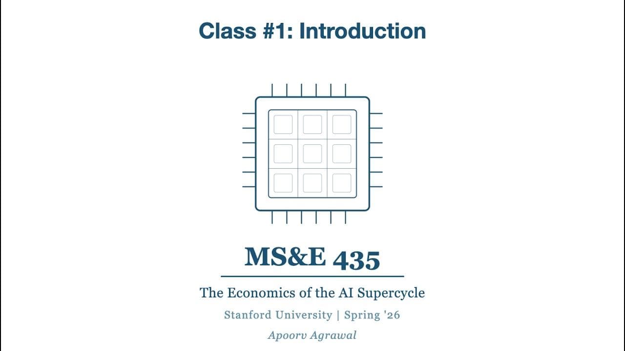Stanford Lecture Series: Economics of the AI Supercycle — illustration