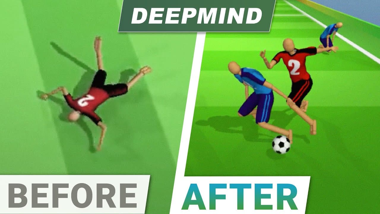How AI Learns to Play Football on Its Own — illustration