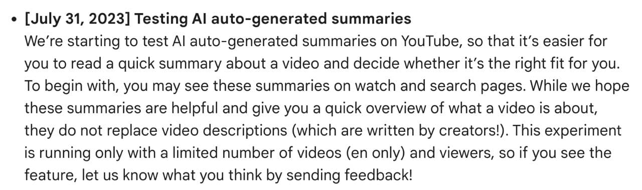 🧠 AI on YouTube Creates Automatic Summaries — illustration