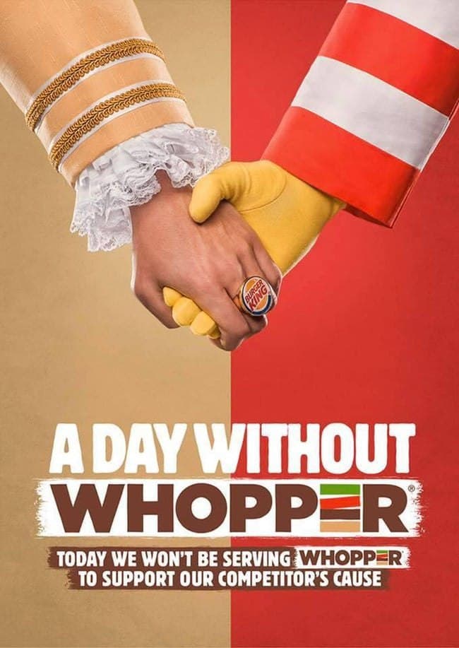 Burger King поддерживает акцию McDonald's — illustration