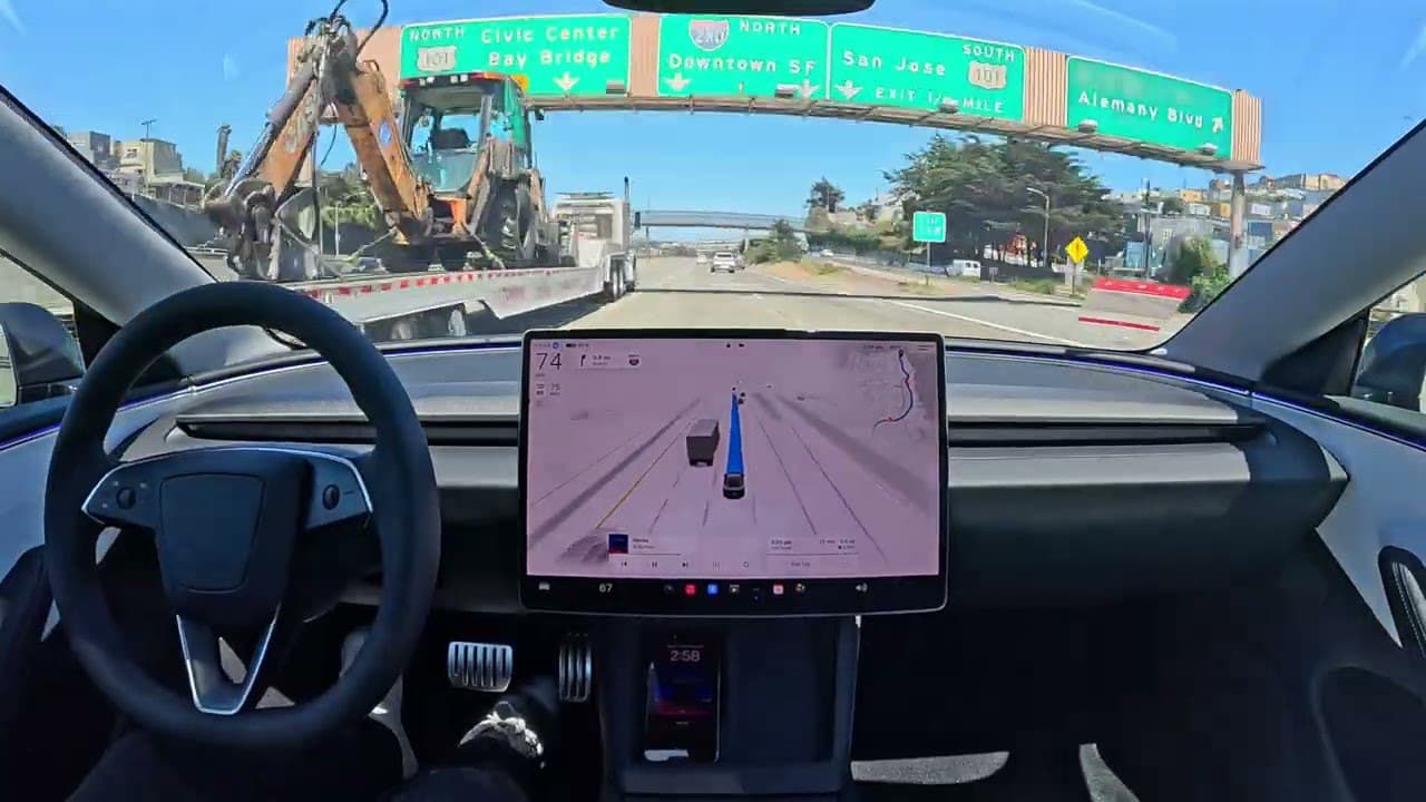 Tesla Can Now Drive Itself from Palo Alto to San Francisco — illustration